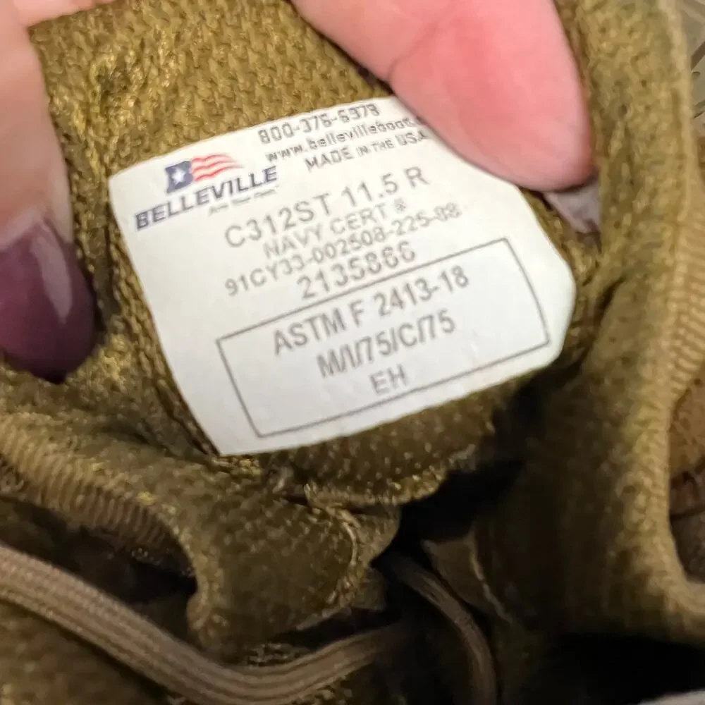Belleville C312ST Hot Weather Tactical Steel Toe Boot Mens 11.5 Military Combat